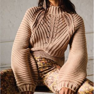 Free people chunky sweetheart sweater